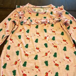 New Crewcuts Pink with Christmas Trees,  Unicorns and Presents Nightgown